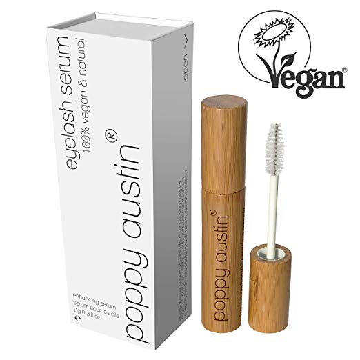 LUXURY Eyelash Serum - Vegan, Organic, Cruelty-Free, Eco Friendly Bamboo with Recycled Packaging - Best Natural Brow and Eye Lash Growth Enhancer Conditioner - Vegan Cosmetics Make Up Gifts for Women