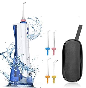 Water Flosser for Teeth,Romanda Water Pick Teeth Cleaner Rechargeable IPX7 Waterproof Cordless Water Flosser 3 Modes 5 Jet Nozzles,Portable Oral Irrigator for Home and Travel, Braces & Bridges Care