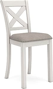 Signature Design by Ashley Robbinsdale Counter Height Bar Stool, 20" W x 23" D x 42" H, White