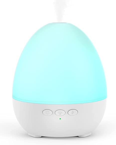 Maxcio Essential Oil Diffuser, Quiet Aroma Diffuser Mini, Oil Diffuser Humidifier for Kids, 3 in 1 Aromatherapy Diffuser with Multicolored LED Night Lights and Auto-Off Safety Design