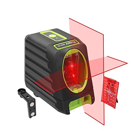 Huepar Self-leveling Alignment Line Laser, Red Laser Level BOX-1R 98ft/30m Cross Line Laser Level with Selectable Vertical & Horizontal Laser Beam Spread of 150° with Pivoting Magnetic Base