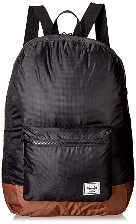 Herschel Packable Daypack, Black/Tan One Size