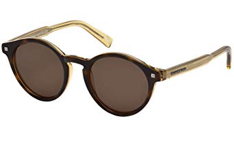 Ermenegildo Zegna EZ0063 - 56E Sunglasses havana frame w/ brown Lens 50mm
