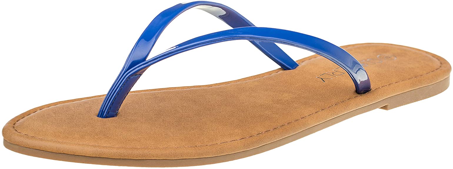 CLOVERLY Women's Summer Flat Flip Flops Slip On Sandals Shoes
