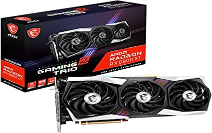 MSI Radeon RX 6800 XT GAMING Z TRIO 16G Gaming Graphics Card - 16GB GDDR6, 2065 MHz, PCI Express 4, 256-bit, 3x DP v 1.4, HDMI 2.2