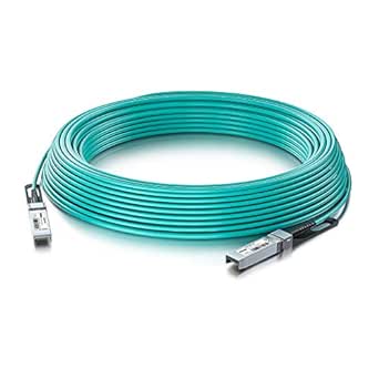 10G SFP  AOC Cable - 10GbE SFP  to SFP  Active Optical Fiber Cable, OM3 MMF Direct-Attach Fiber Assemblies with SFP  connectors for Ubiquiti UniFi UACC-AOC-SFP10-20M, 20-Meter