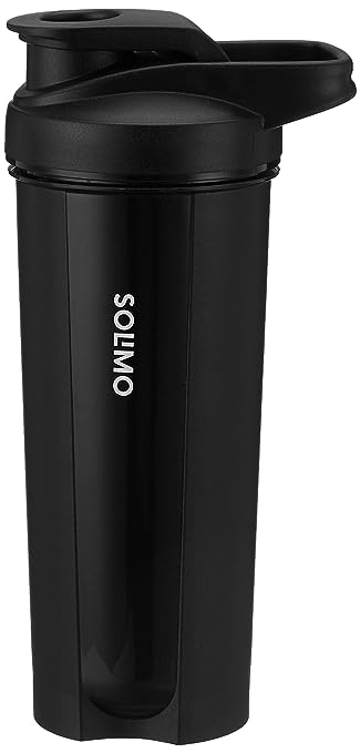 Solimo Sipper Bottle | Leak Proof | Ergonomic Design for Handling | Black | 750 ml, Polypropylene, Pack of 1