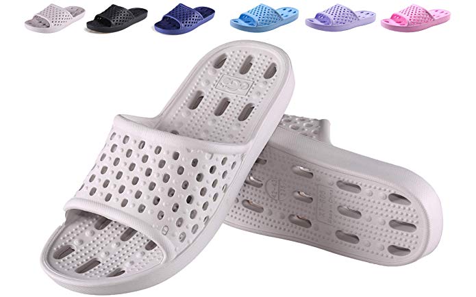 Bathroom Shoes Shower Sandals for Women and Men Non Slip Bath Slippers Soft Lightweight Quick Drying Gym Slipper with Holes