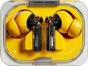 Nothing Ear (a) Wireless Earbuds with ChatGPT Integration, 45dB Hybrid Noise Cancelling Earbuds, Hi-Res Audio, Advanced Equaliser, Dual Connect,6 Mics, 42.5H Playtime Earbuds Wireless Bluetooth Yellow