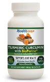 Turmeric Curcumin Supplement with BioPerine Black Pepper Extract - 120 Vegetarian 500mg Capsules - 95 Standardized Curcuminoids - Non GMO Made in the USA