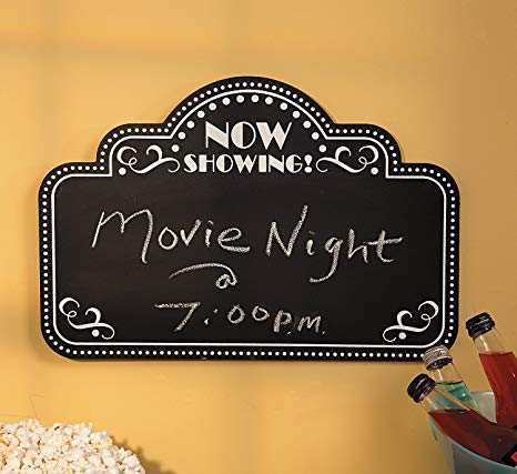 Movie Night Chalkboard - Home Decor