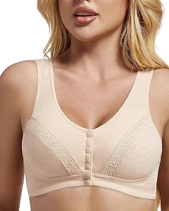 Bras for Older Women Front Closure Bras for Women Front Closure Womens Bra with Front Closure Front Button Senior Bras