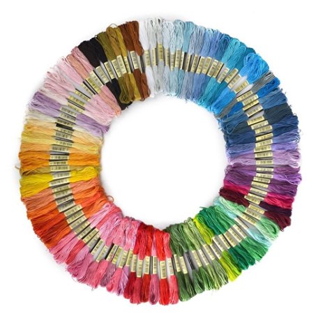 Soledi Cross Stitch Floss 50 Skeins Premium Rainbow Color Embroidery Floss Sewing Threads