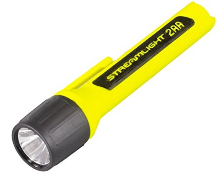 Streamlight 67201 2AA ProPolymer Alkaline Battery-Powered Flashlight, Yellow