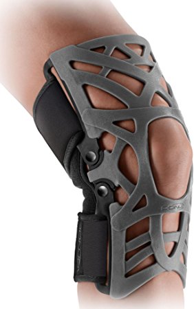 DonJoy Reaction WEB Knee Support Brace with Compression Undersleeve: Grey, X-Large/XX-Large