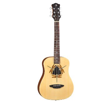 Luna Safari Series Dragonfly 3/4-Size Travel Acoustic Guitar - Natural