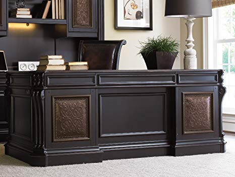 Hooker Furniture Telluride 76" Executive Desk with Leather Top
