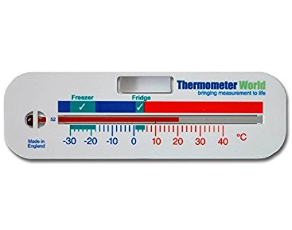 Freezer/Fridge Thermometer - Refrigerator Chiller Cooler Temperature gauge - **Two Year Warranty**