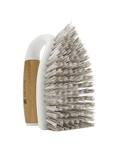 Full Circle Tough Stuff All-Purpose Scrub Brush, White