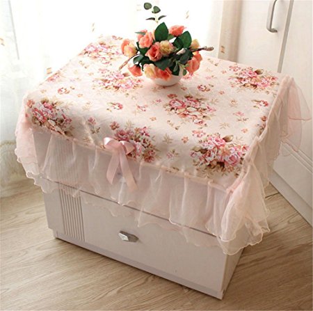 Bestwishes2u Lace Pastoral table cloth,Bedside dust cover,small tablecloth lace tablecloth