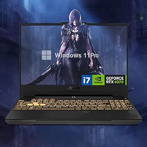 ASUS TUF 15.6 i7 RTX 4070 Premium Gaming Laptop, 15.6" FHD 1920 * 1080 144Hz, Intel i7-13620H (Beats Intel i9-12900), NVIDIA GeForce RTX 4070, 32GB DDR5, 2TB SSD, RGB Backlit Keyboard, Windows 11 Pro