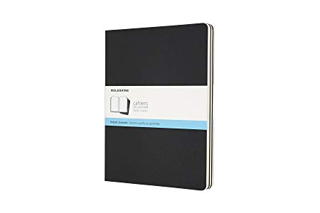 Moleskine Cahier Soft Cover Journal, Set of 3, Dotted, XL (7.5" x 9.75") Black - for Use as Journal, Sketchbook, Composition Notebook