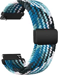 Vancle Replacement Band for Garmin Vivoactive 4 Watch Bands/Garmin Forerunner 255/265 / Forerunner 935/945 Bands, Nylon Sports Loop Strap Wristbands for Garmin Forerunner Smartwatch Women Men