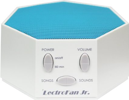 LectroFan Jr. - White Noise Machine with 6 Fan and 6 White Noise Options plus Nursery Rhymes, Blue (FFP)