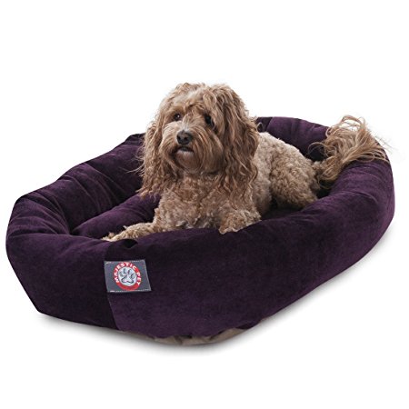 Micro Velvet Bagel Dog Bed By Majestic Pet Products