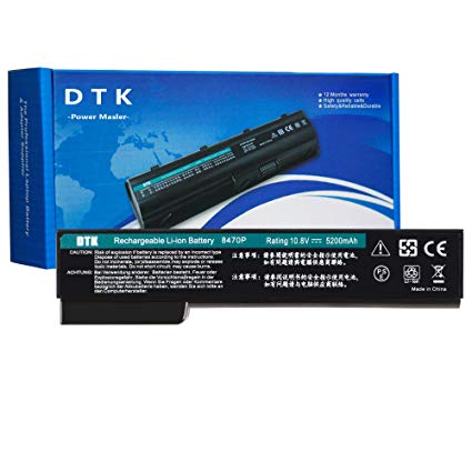 DTK CC06XL 628668-001 628666-001 628670-001 631243-001 Laptop Battery Replacement for HP EliteBook 8460p 8460w 8470p 8470w 8560p 8570p ProBook 6360t 6460b 6465b 6470b 6560b 6570b Notebook 10.8V 56Wh