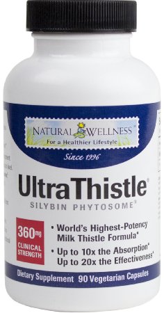 Natural Wellness Milk Thistle - UltraThistle - Worlds Highest-Potency Milk Thistle Formula - 30-Day Supply