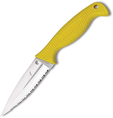Spyderco FB40SYL Fish Hunter Lightweight Yellow Fixed Blade Knives