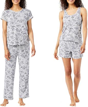 Lucky Brand Womens Pajama Set 4Piece