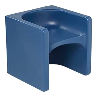 ECR4Kids Tri-Me 3-In-1 Cube Chair, Kids Furniture, Navy