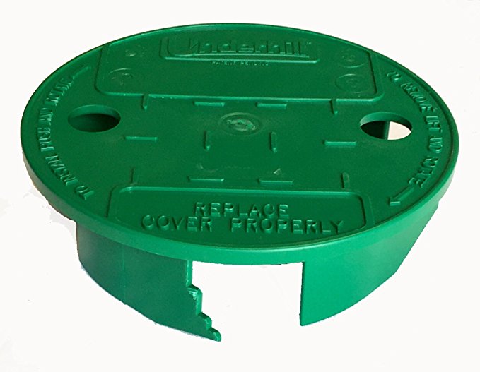 Underhill VL-6 VersaLid 6” to 7” Universal Sprinkler Valve Box Lid - Green