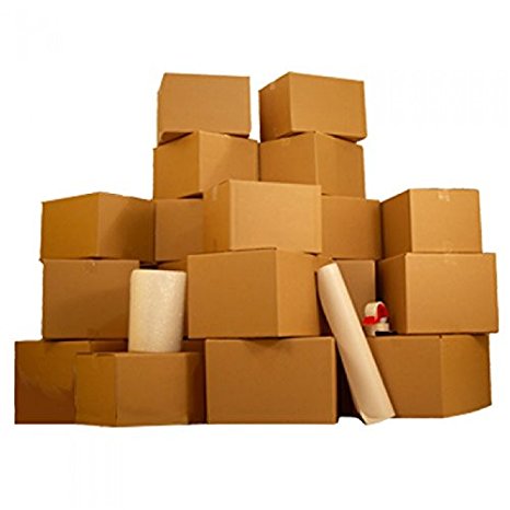 One BedRoom 18 Moving Boxes Basic Smart Moving Kit: Boxes, Packing Supplies, & SmartMove Tape!