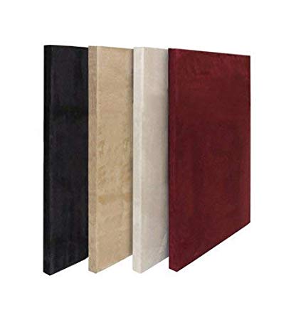 ATS Acoustic Panel 24x36x2 Inches, Beveled Edge, in Wine Microsuede