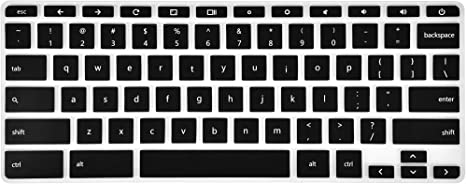 Ultra Thin Keyboard Cover for HP Chromebook 14-X Series, HP Chromebook 14-ak 14-ca 14-db Series, HP Chromebook 14 G2 G3 G4 Series,HP Chromebook 11 G2, G3, G4, G5, G6 EE Series - Black