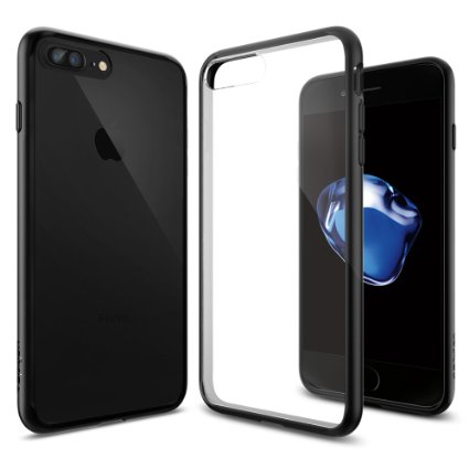 iPhone 7 Plus Case, Spigen [Ultra Hybrid] AIR CUSHION [Black] Clear back panel   TPU bumper for iPhone 7 Plus (2016) - (043CS20550)