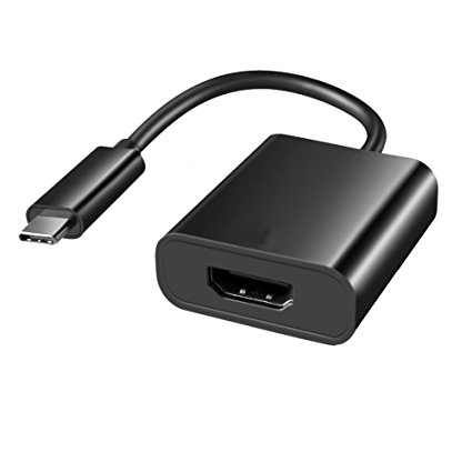 Type C to HDMI VGA Adapter, AKmac USB 3.0 USB-C 4K HDMI Digital AV Multiport Adapter for MacBook, Chromebook Pixel