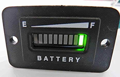 PRO12/24FRC 12 or 24 Volt Battery Indicator Meter - Solar Panel or Marine Trolling Motor 12 or 24 Volts