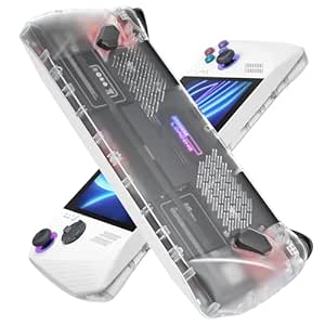 JSAUX RGB Transparent Back Plate for ROG Ally, ROG Ally Case Accessories DIY Clear Edition Replacement Shell Compatible with ASUS ROG Ally - PC0110