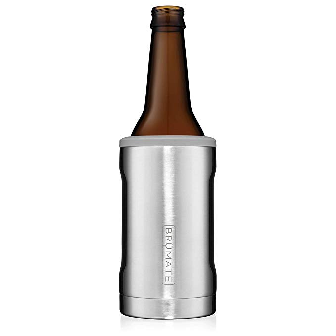 BrüMate Hopsulator BOTT'L Double-walled Stainless Steel Insulated Bottle Cooler for 12 Oz Bottles (Stainless)