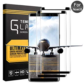 Premium Full Coverage, Fancar Samsung Galaxy Note 8 Screen Protector, HD Clear Film Tempered Glass Screen Protector -Two Packs