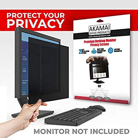 Akamai Office Products Privacy Screen Filter Computer Monitor Anti Glare (19.0 inch 16:10 Diagonally Measured, Black)