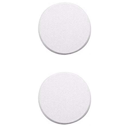Wideskall White Round Door Knob Wall Shield Self Adhesive Protector (Pack of 2)