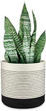 Kohree Cotton Rope Plant Basket for 8"-10" Plant Flower Pot, Storage Organizer for Towels, Toys& Clothes, 11"x11"