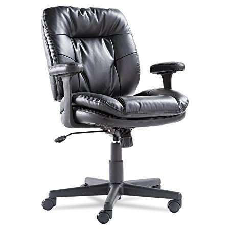 OIF ST4819 Executive Swivel/Tilt Chair Fixed T-Bar Arms, Black