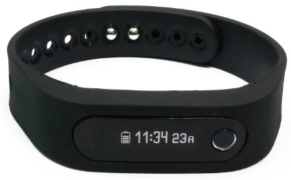 i-Got U Q-Band Wireless Bluetooth Smart Wristband for Android 4.3 and Newer Devices - Black