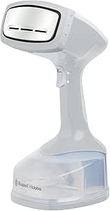 Russell Hobbs Handheld Garment Steamer, RHC400GRY, 1600W, 220ml Tank, Compact, Fast 45s Heat-Up, Built-In Metal Plate For Pressing Stubborn Wrinkles, Kills 99.9 percent Bacteria,* Grey